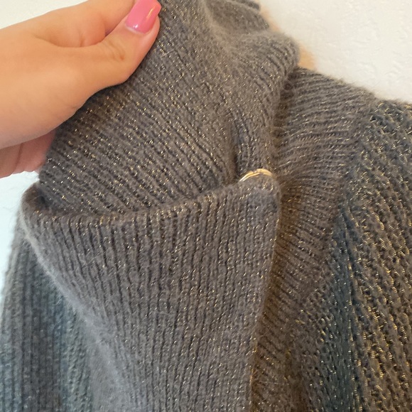 A&F Shimmer Wrap Cardigan - Picture 3 of 5